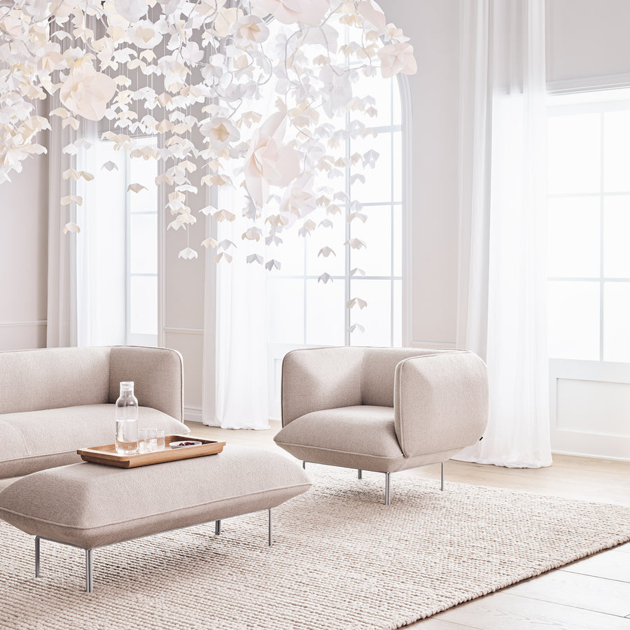 BOLIA Cloud Sofa, Armchair, and ottoman, ambient detail