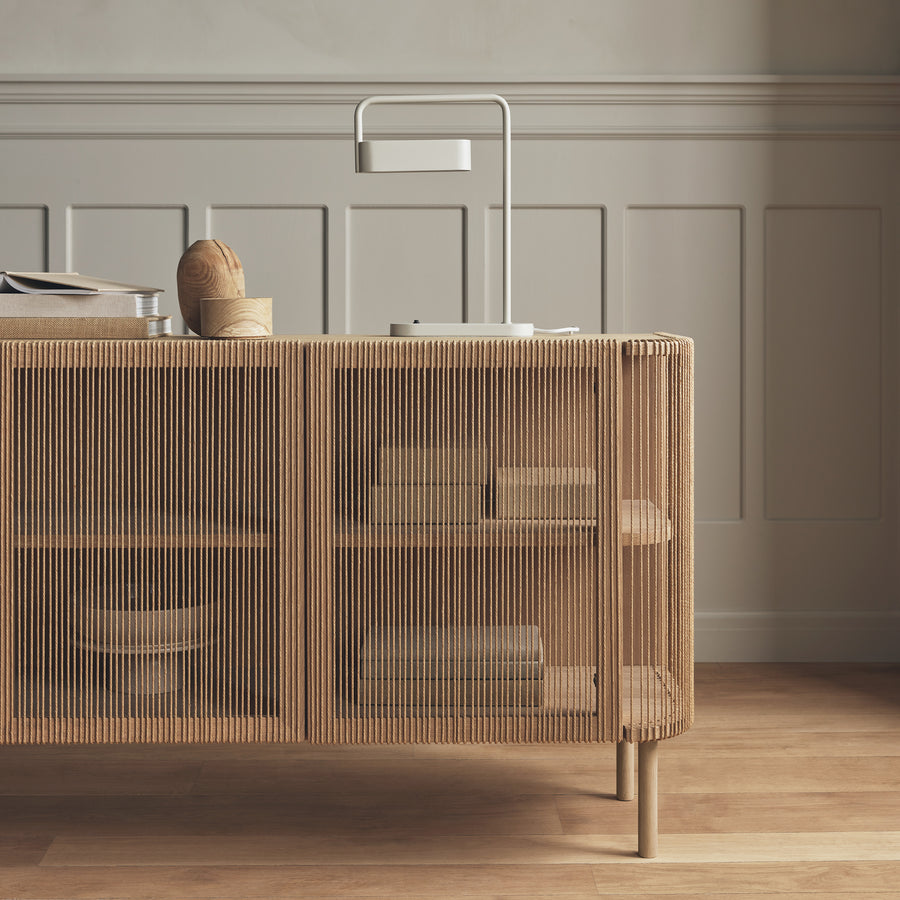 BOLIA-Cord Sideboard 168 White Pigmented Oiled Oak, ambient detail