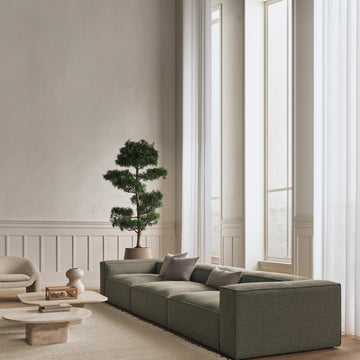 BOLIA Cosima 3 Modules Large, 420 cm w x 120 cm d in fabric Monza Sea Green