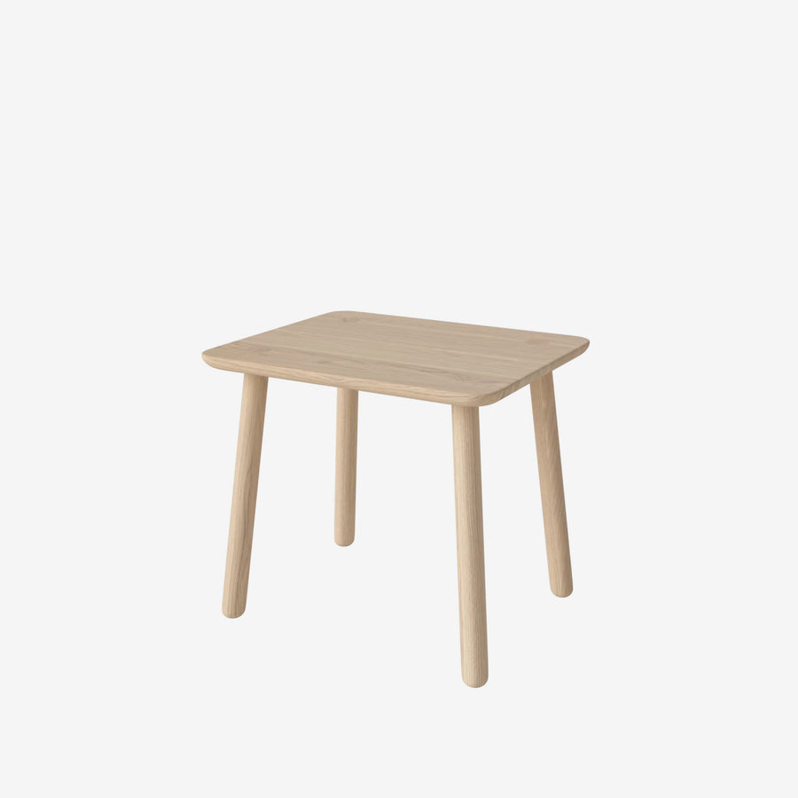 BOLIA-Forest Coffee Table, White Pigmented Oiled Oak, KO, Turned