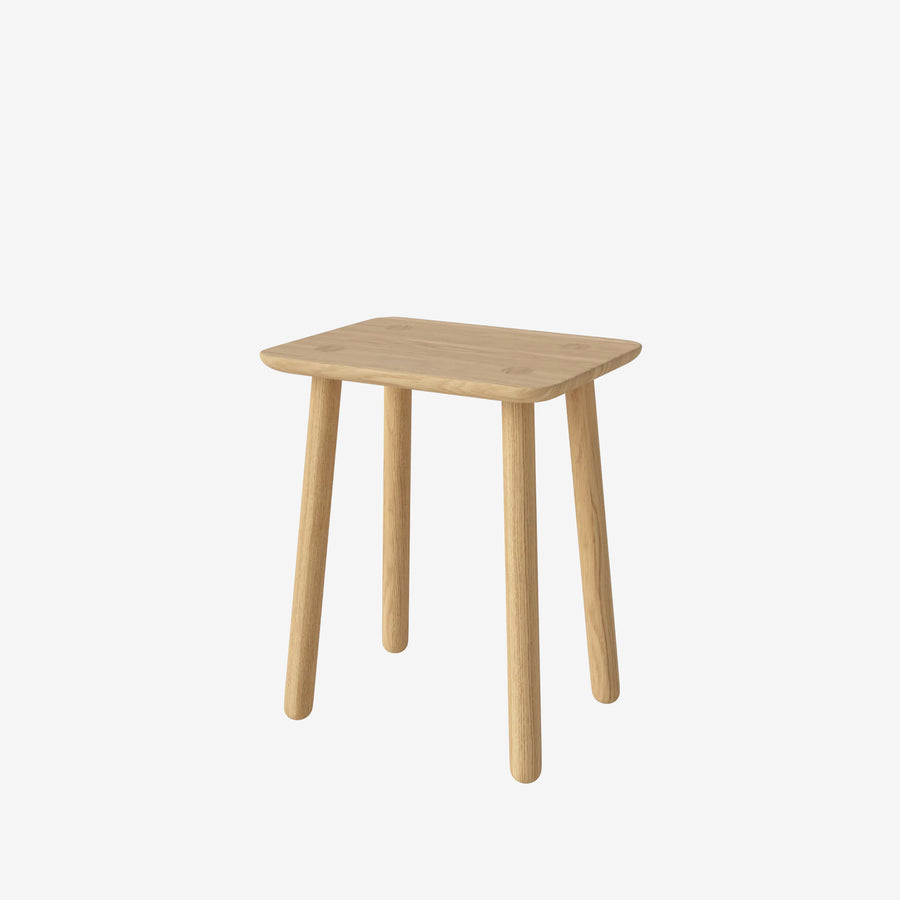 BOLIA Forest Side Table, Oiled Oak, turned