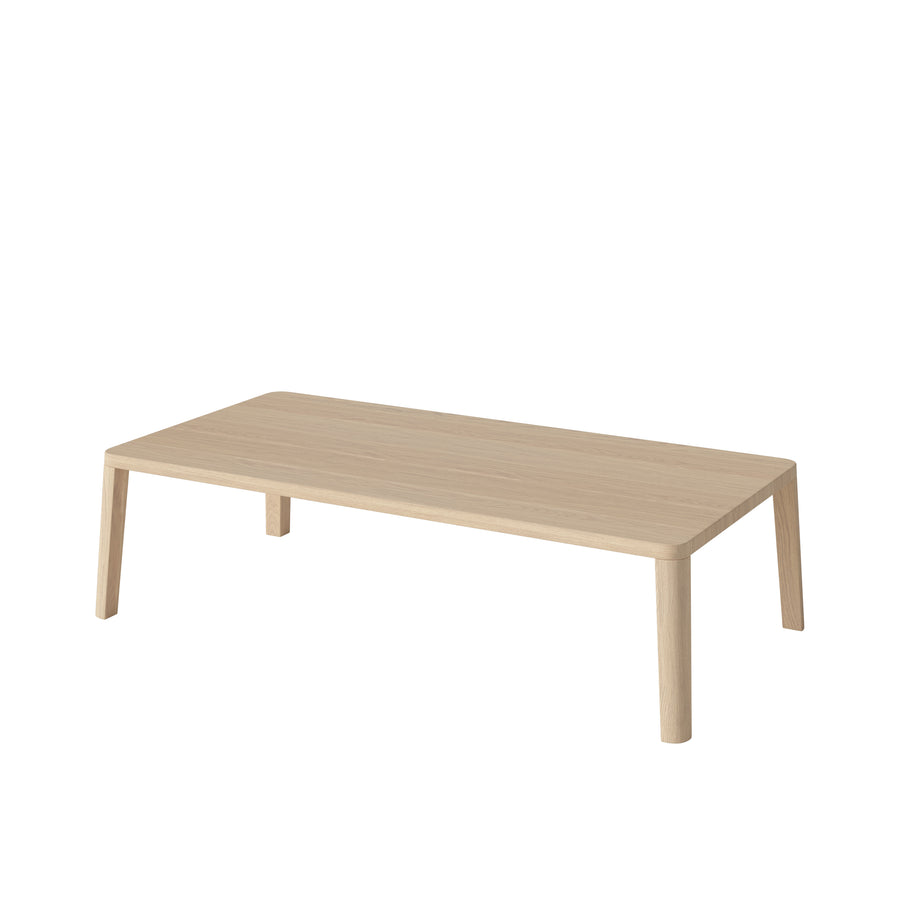 BOLIA Graceful Coffee Table 120 x 60  in White Pigmented Oiled Oak, height 32