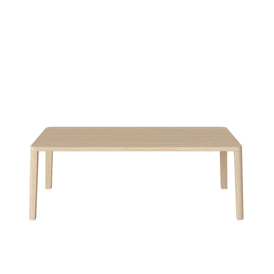 BOLIA Graceful Coffee Table 120 x 60  in White Pigmented Oiled Oak, height 42