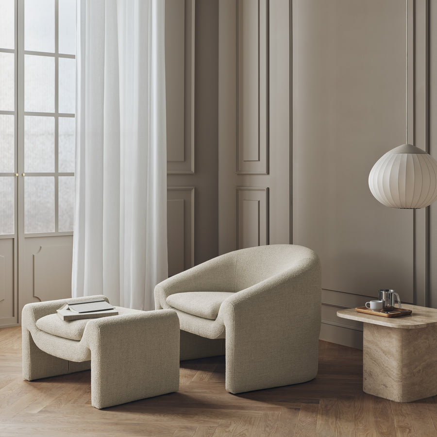 Mielo Armchair & Footstool