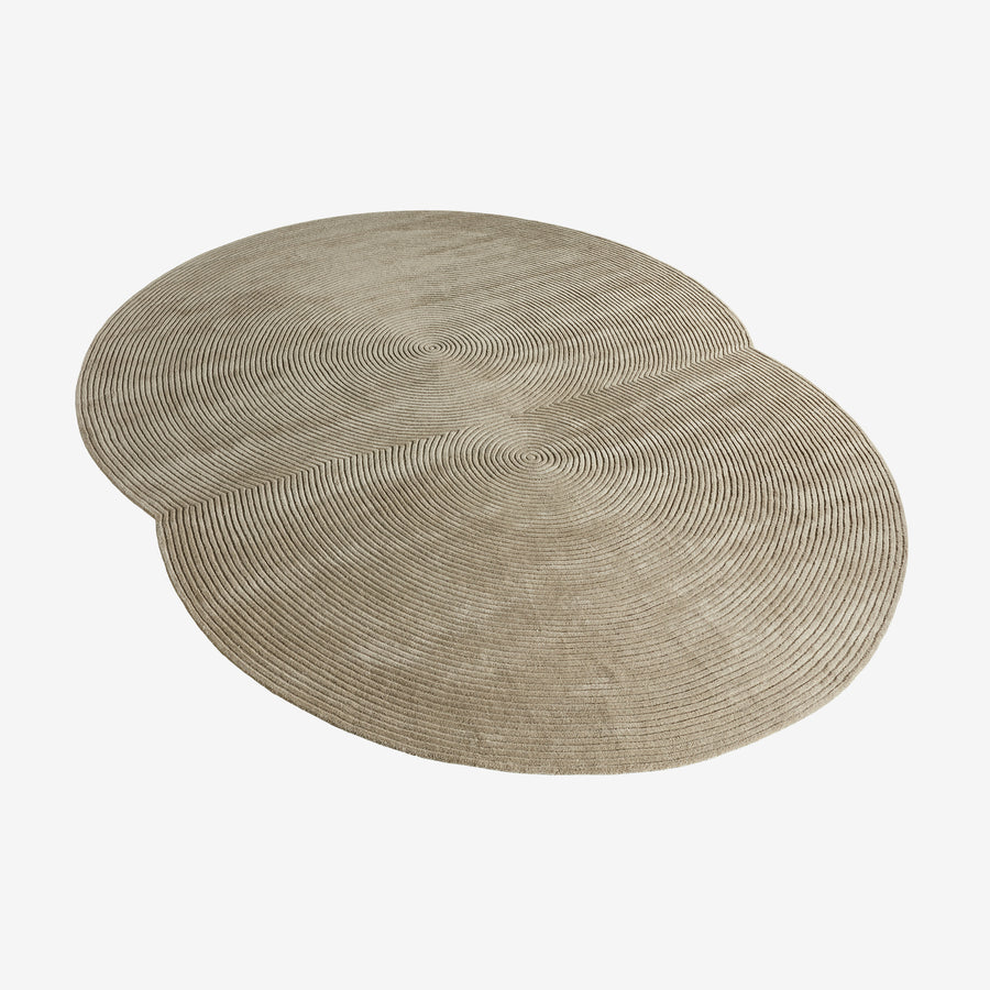 BOLIA Zen Rug Rounded 257 x 300 Light Grey