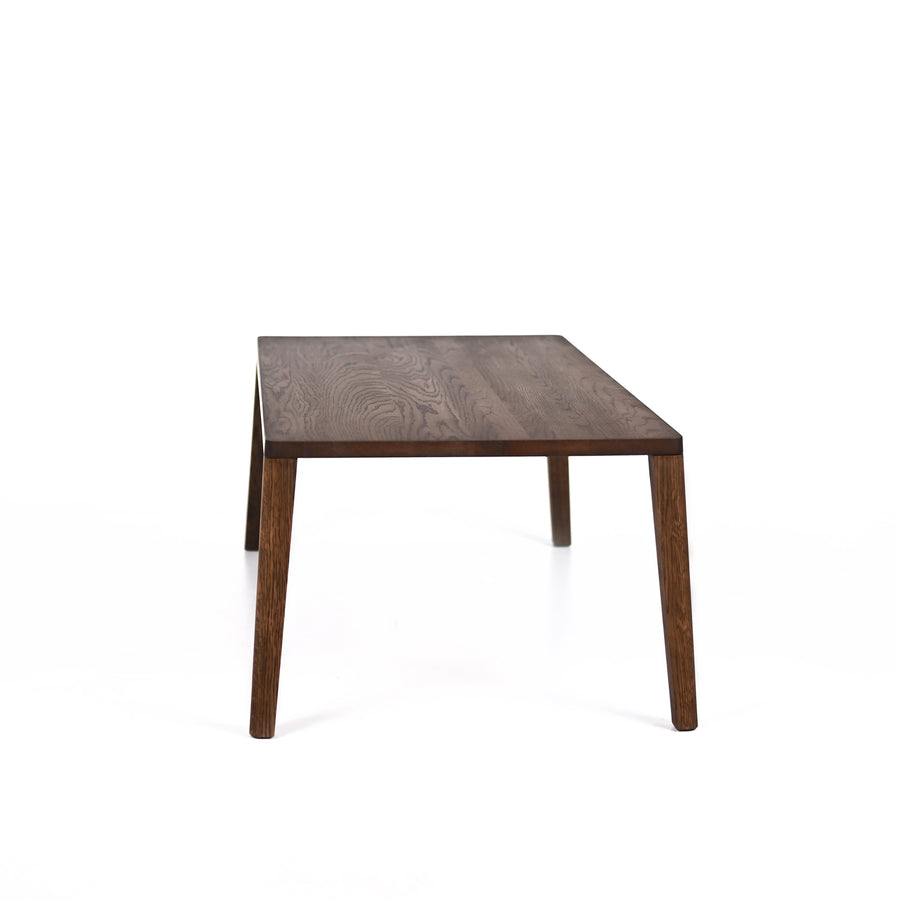 BOLIA Graceful Coffee Table 120 x 60  in Dark Oiled Oak, height 42, ©Spencer Interiors Inc. 2024