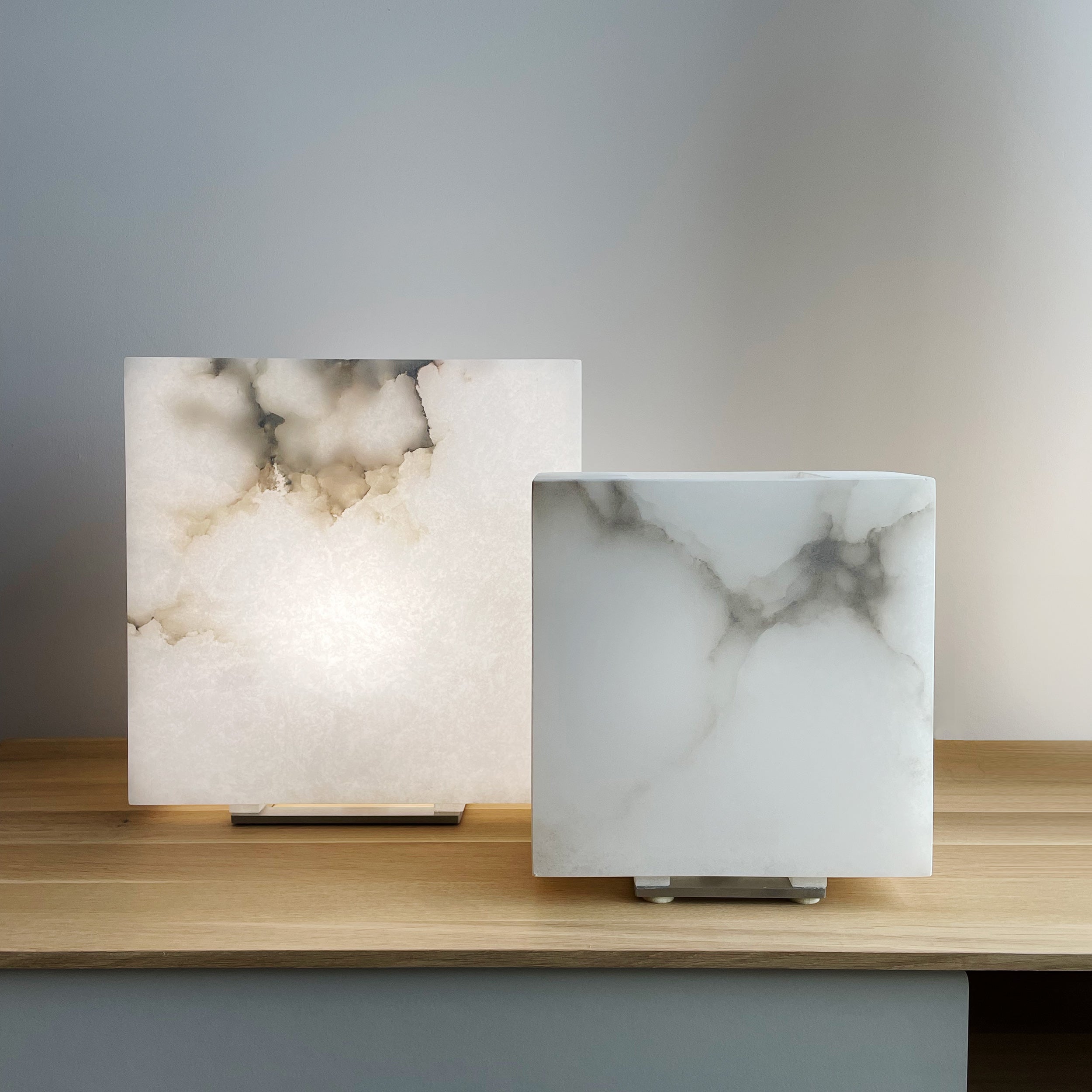 Dema Alabaster Table Lamps - made in Tuscany – Spencer Interiors