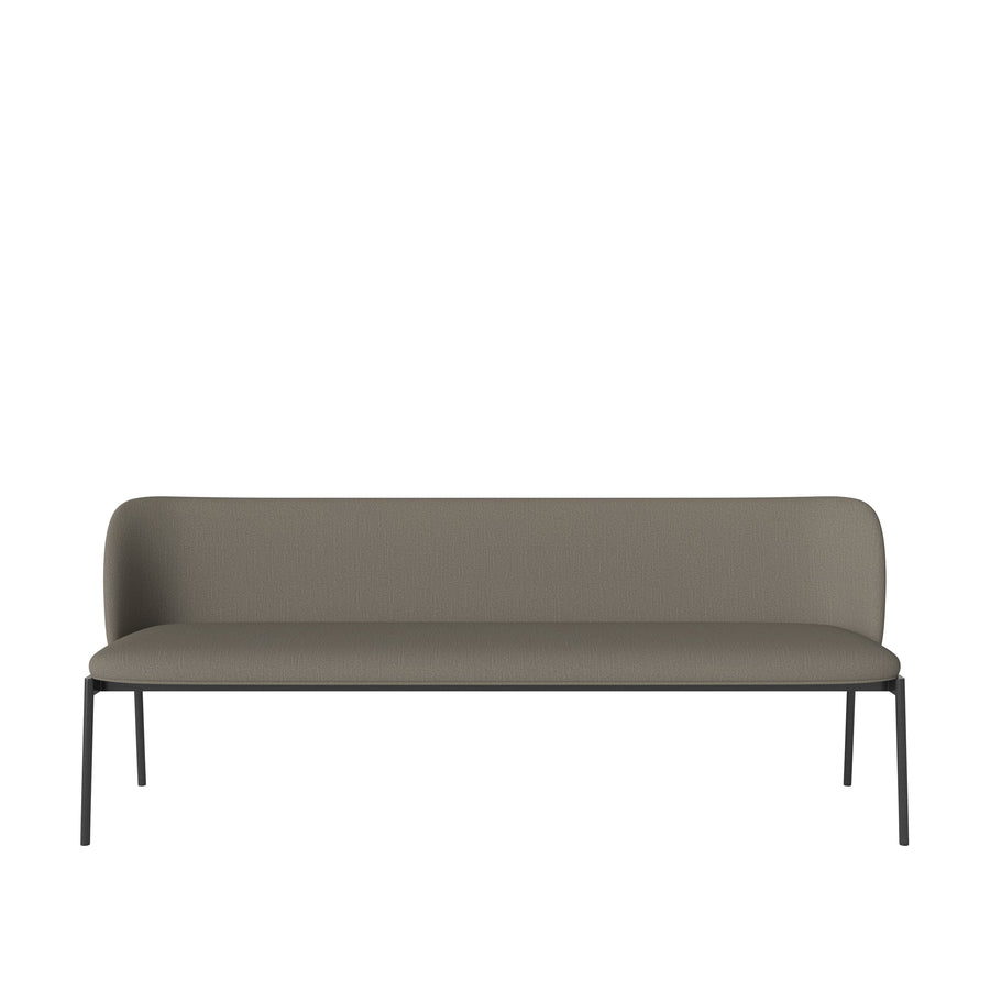 BOLIA Frank # Seater Dining Bench, Baize Green, Black Steel