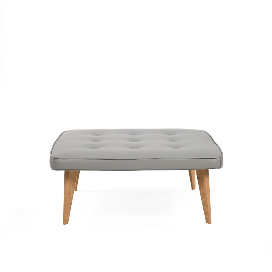 VIBIEFFE Pancake Ottoman in Leather