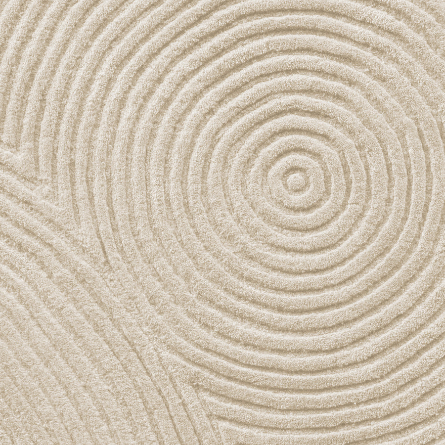 BOLIA Zen Rug Rounded 257 x 300 Creme, detail