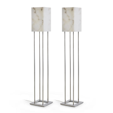 Dema Alabaster Floor Lamps - made in Tuscany.